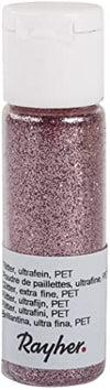 RAYHER - GLITTER ULTRAFINE PET 20ML - COLORE ROSA