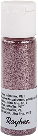 RAYHER - GLITTER ULTRAFINE PET 20ML - COLORE ROSA