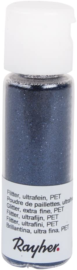 RAYHER - GLITTER ULTRAFINE PET 20ML - COLORE BLU NOTTE