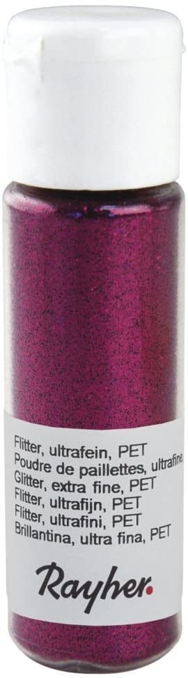 RAYHER - GLITTER ULTRAFINE PET 20ML - COLORE FUKSIA
