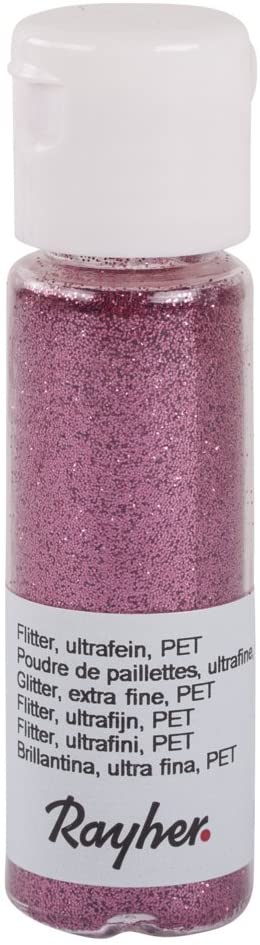 RAYHER - GLITTER ULTRAFINE PET 20ML - COLORE ROSA