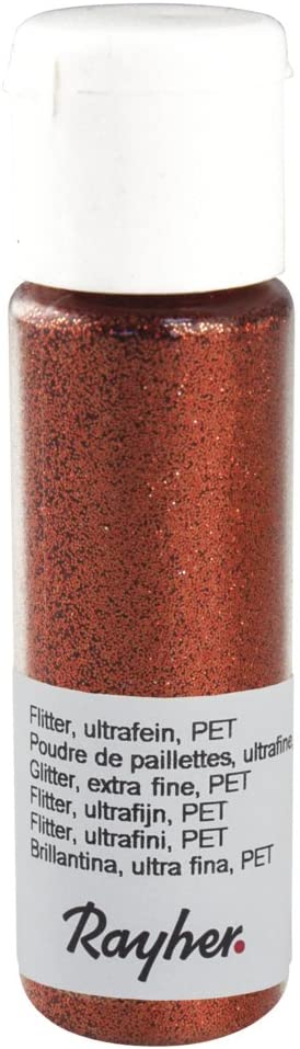 RAYHER - GLITTER ULTRAFINE PET 20ML - COLORE RAME BRILLANTE