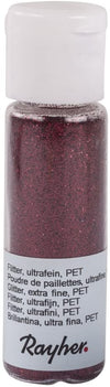 RAYHER - GLITTER ULTRAFINE PET 20ML - COLORE VINO ROSSO