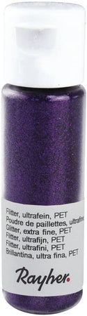 RAYHER - GLITTER ULTRAFINE "PET" 20ML - COLORE VIOLA BRILLANTE