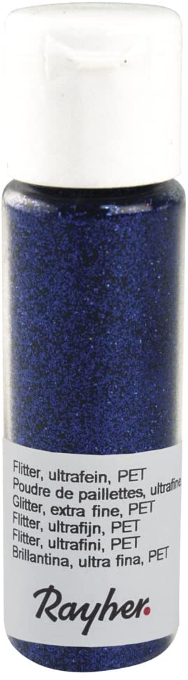 RAYHER - GLITTER ULTRAFINE PET 20ML - COLORE BLU ZAFFIRO