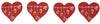 RAYHER - 12 PEZZI - MINIATURE IN LEGNO CUORE 3,8X3,8CM