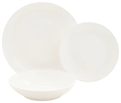 Set 18 piatti Coupe Ariel Bianco