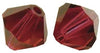 RAYHER - 12 PEZZI - PERLE DI CRISTALLO SWAROVSKI FORMA ROMBO Ø6MM - COLORE ROSSO CARDINALE