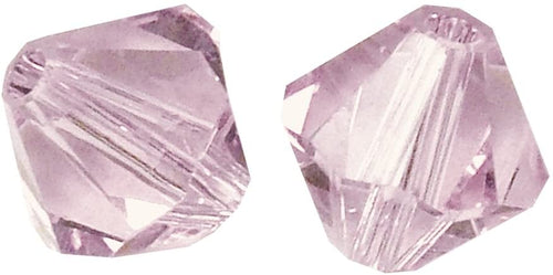RAYHER - 25 PEZZI - PERLE DI CRISTALLO SWAROVSKI FORMA ROMBO Ø4MM - COLORE ORCHIDEA