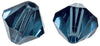 RAYHER - 25 PEZZI - PERLE DI CRISTALLO SWAROVSKI FORMA ROMBO Ø4MM - COLORE INDACO