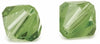 RAYHER - 25 PEZZI - PERLE DI CRISTALLO SWAROVSKI FORMA ROMBO Ø4MM - COLORE VERDE GIADA