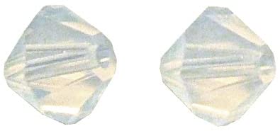RAYHER - 25 PEZZI - PERLE DI CRISTALLO SWAROVSKI FORMA ROMBO Ø4MM - COLORE BIANCO