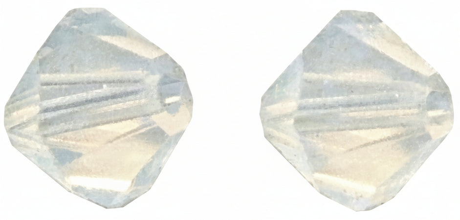 RAYHER - 25 PEZZI - PERLE DI CRISTALLO "SWAROVSKI" FORMA ROMBO Ø4MM - COLORE BIANCO
