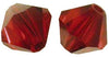 RAYHER - 25 PEZZI - PERLE DI CRISTALLO SWAROVSKI FORMA ROMBO Ø4MM - COLORE GRANADO