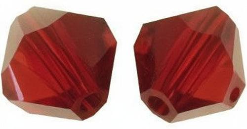 RAYHER - 25 PEZZI - PERLE DI CRISTALLO SWAROVSKI FORMA ROMBO Ø4MM - COLORE GRANADO