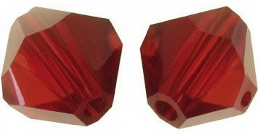 RAYHER - 25 PEZZI - PERLE DI CRISTALLO "SWAROVSKI" FORMA ROMBO Ø4MM - COLORE GRANADO