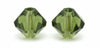 RAYHER - 25 PEZZI - PERLE DI CRISTALLO SWAROVSKI FORMA ROMBO Ø4MM - COLORE VERDE OLIVA