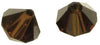 RAYHER - 25 PEZZI - PERLE DI CRISTALLO SWAROVSKI FORMA ROMBO Ø4MM - COLORE CAFFE'