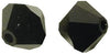 RAYHER - 25 PEZZI - PERLE DI CRISTALLO SWAROVSKI FORMA ROMBO Ø4MM - COLORE EBANO