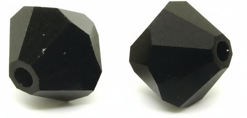 RAYHER - 25 PEZZI - PERLE DI CRISTALLO SWAROVSKI FORMA ROMBO Ø4MM - COLORE EBANO