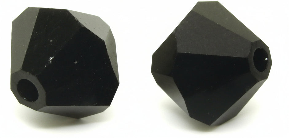 RAYHER - 25 PEZZI - PERLE DI CRISTALLO "SWAROVSKI" FORMA ROMBO Ø4MM - COLORE EBANO