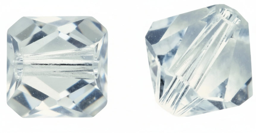 RAYHER - 25 PEZZI - PERLE DI CRISTALLO "SWAROVSKI" FORMA ROMBO Ø4MM - COLORE BLU GHIACCIO