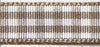 RAYHER - NASTRO DI RASO ORGANZA - COLORE MARRONE E BIANCO 9,5MMX10MT