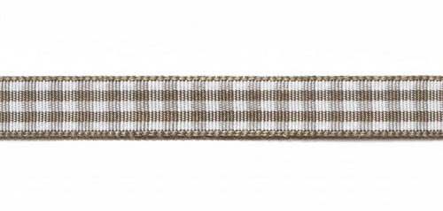 RAYHER - NASTRO DI RASO ORGANZA - COLORE MARRONE E BIANCO 9,5MMX10MT