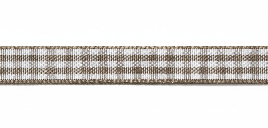 RAYHER - NASTRO DI RASO "ORGANZA" - COLORE MARRONE E BIANCO 9,5MMX10MT