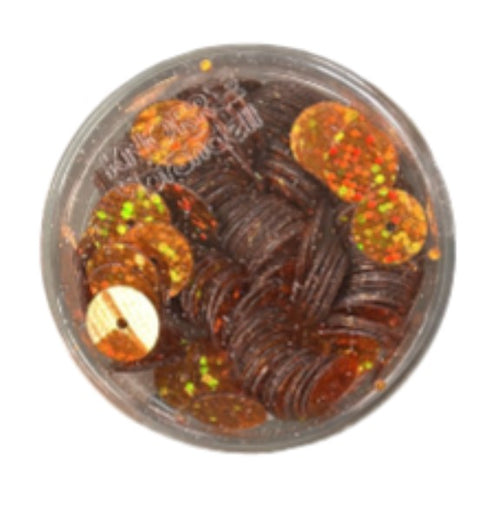 KNORR PRANDELL - PAILLETTE GLAMOUR ARANCIO DIAMETRO 8MM 5 GR