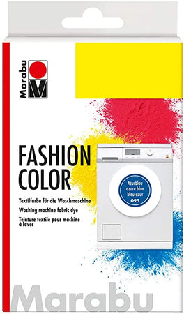 MARABU - 30gr - PITTURA TESSILE "FASHIONCOLOR" PER LAVATRICE - COLORE BLU CIANO 095