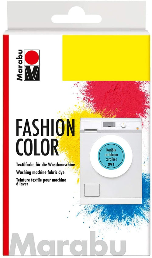 MARABU - 30gr - PITTURA TESSILE FASHIONCOLOR PER LAVATRICE - COLORE BLU CHIARO 091