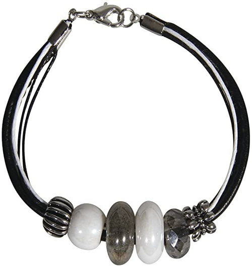 RAYHER - SET BRACCIALETTO CELINE - COLORE BIANCO/NERO