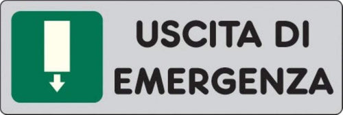 PUBBLICENTRO - ETICHETTA ADESIVA USCITA DI EMERGENZA A DESTRA 150X50MM