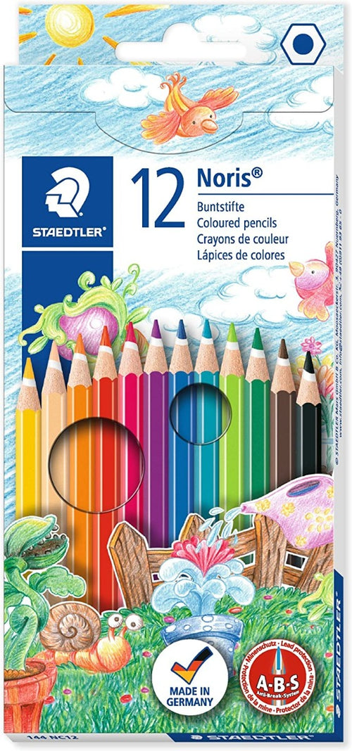 STAEDTLER - 12 PEZZI - NORIS CLUB PASTELLI COLORATI - COLORI ASSORTITI