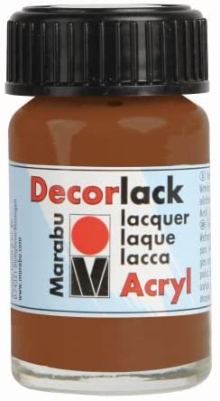MARABU - COLORE ACRILICO DECORLACK PER METALLO/PIETRA/LEGNO/CARTA 15ML - COLORE BRUNO CHIARO 47