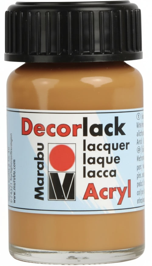 * MARABU - COLORE ACRILICO DECORLACK PER METALLO/PIETRA/LEGNO/CARTA 15ML - COLORE SABBIA 042