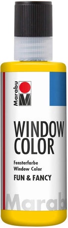 MARABU - "FUN&FANCY" COLORE A BASE D'ACQUA PER VETRI 8OML - COLORE GIALLO PRIMARIO 019