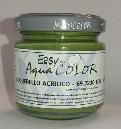 HAMMELEY - EASY - ACQUERELLO ACRILICO AQUA COLOR 100ML - COLORE VERDE AUTUNNO