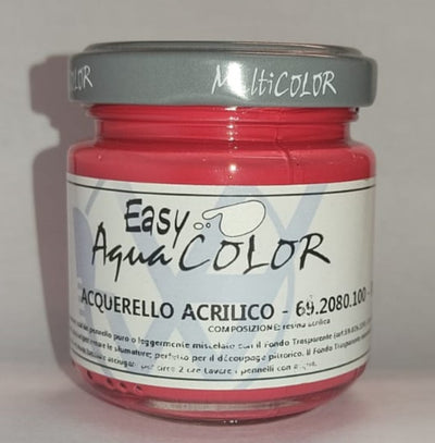 HAMMELEY - EASY - ACQUERELLO ACRILICO AQUA COLOR 100ML - COLORE ROSSO