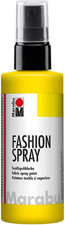 MARABU - VERNICE "FASHION SPRAY" PER STOFFA CON EROGATORE SPRAY 100ML - COLORE GIALLO SOLE 220