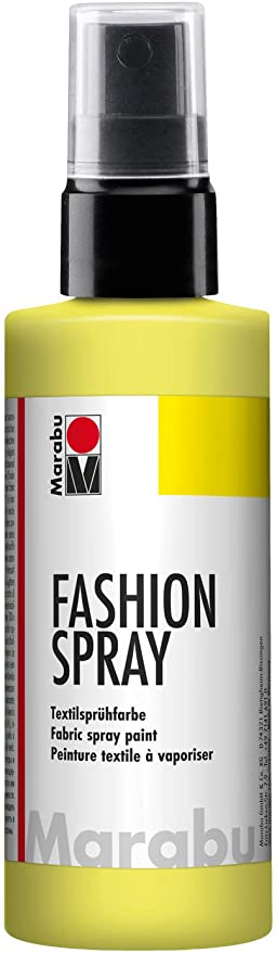 MARABU - VERNICE FASHION SPRAY PER STOFFA CON EROGATORE SPRAY 100ML - COLORE GIALLO LIMONE 020