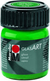 MARABU - GLAS ART BASE SOLVENTE PER VETRI - 15ML - COLORE VERDE CHIARO 463