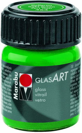 MARABU - "GLAS ART" BASE SOLVENTE PER VETRI - 15ML - COLORE VERDE CHIARO 463