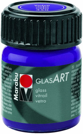 MARABU - "GLAS ART" BASE SOLVENTE PER VETRI - 15ML - COLORE VIOLETTO 450