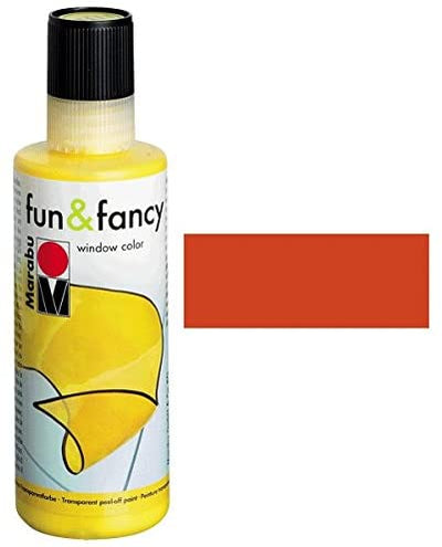 MARABU - FUN&FANCY COLORE A BASE D'ACQUA PER VETRI 8OML - COLORE TERRACOTTA 008