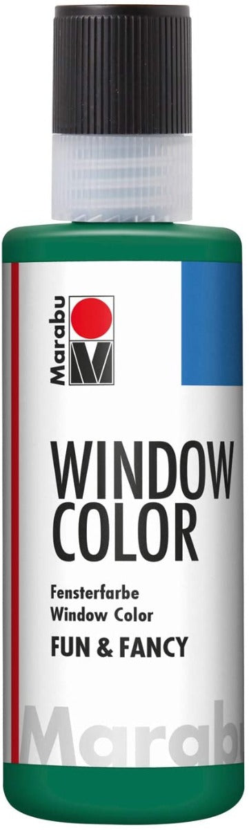 MARABU - FUN&FANCY COLORE A BASE D'ACQUA PER VETRI 8OML - COLORE VERDE ABETE 075