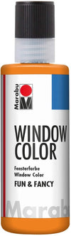 MARABU - FUN&FANCY COLORE A BASE D'ACQUA PER VETRI 8OML - COLORE ARANCIO 013