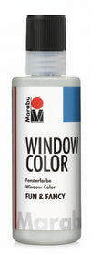 MARABU - FUN&FANCY COLORE A BASE D'ACQUA PER VETRI 8OML - COLORE GLITTER GHIACCIO 589