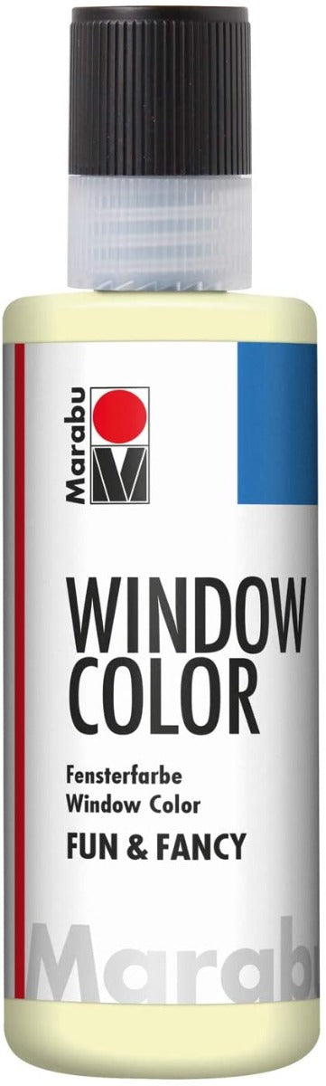 MARABU - FUN&FANCY COLORE A BASE D'ACQUA PER VETRI 8OML - COLORE GIALLO FLUORESCENTE 872